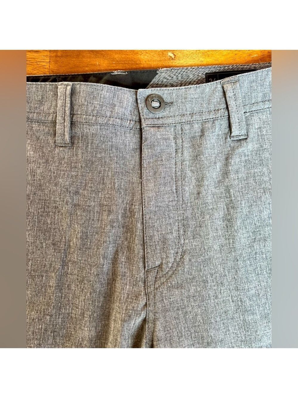 Volcom Men's Snt Frickin Static Surf Turf Hybrid Shorts Charcoal Size 34 - Picture 2 of 15